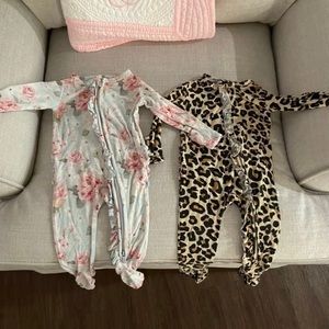 Two Posh Peanut 0-3 month onesies. GUC